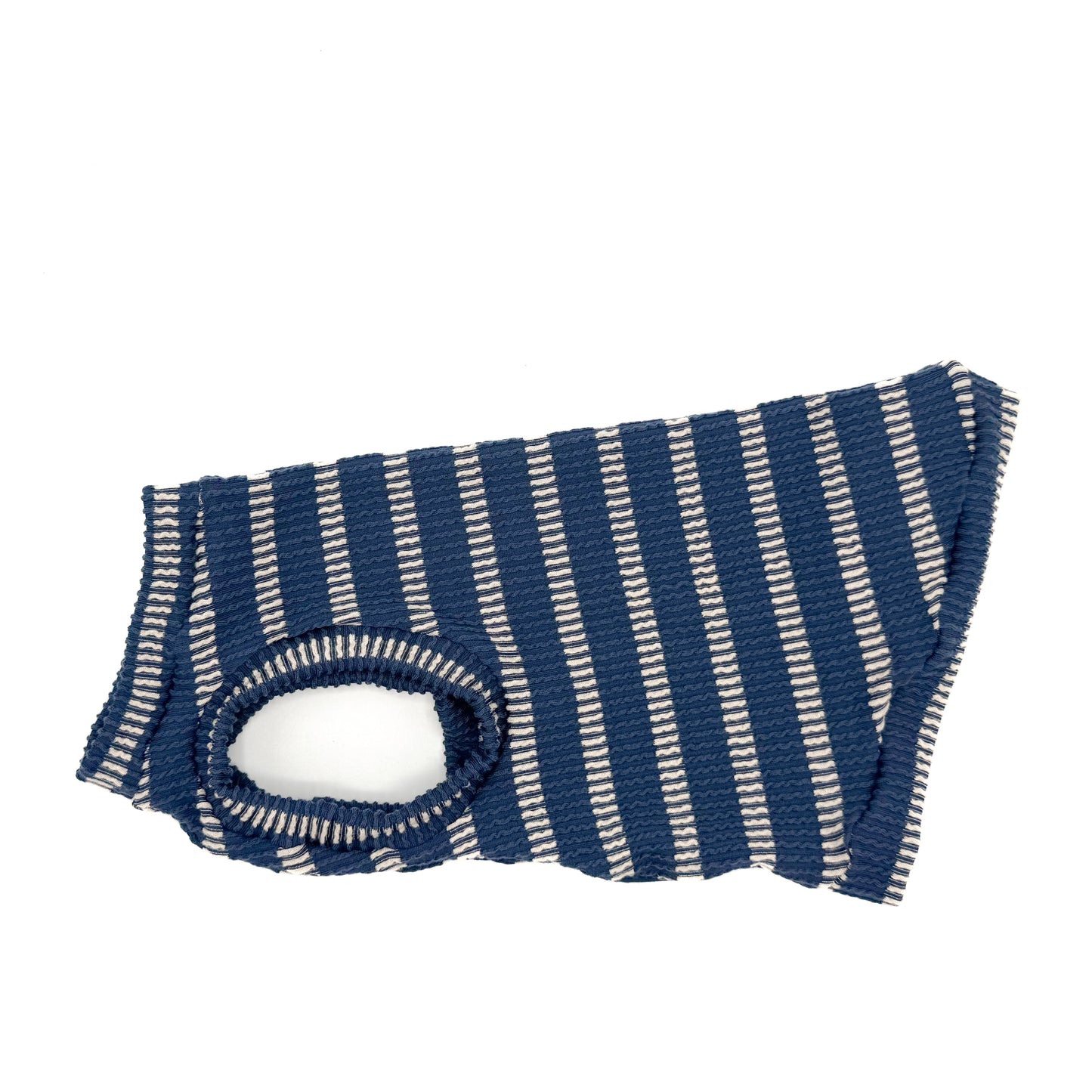 Blue Stripes Chunky Ribbed Shirt