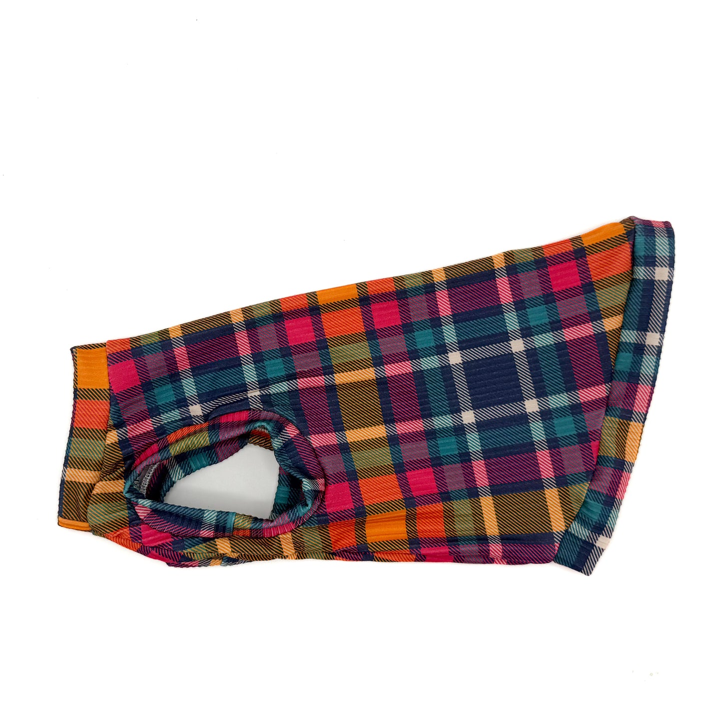 Fall Plaid Ribbed Shirt