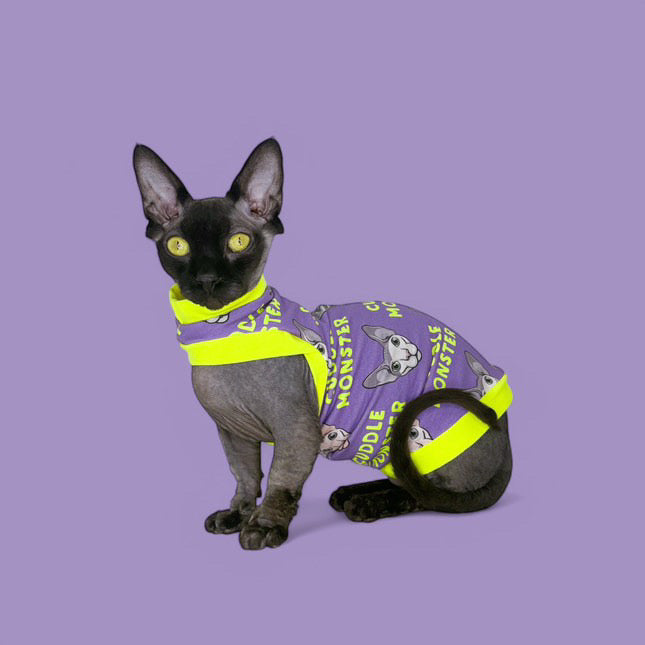 Purple Cuddle Monster Everyday Shirt with One Arm Hole