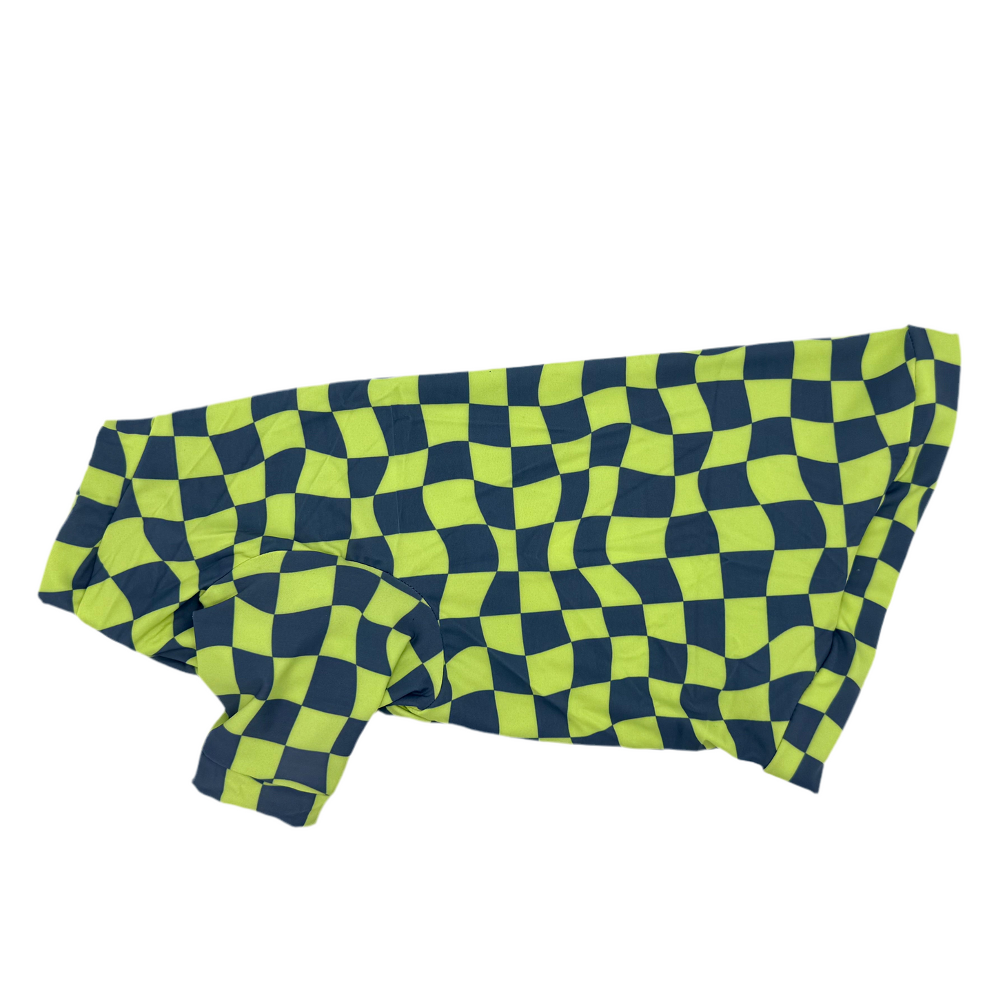 Green Wavy Checks UV 50+ Long Sleeve Protective Sun Shirt