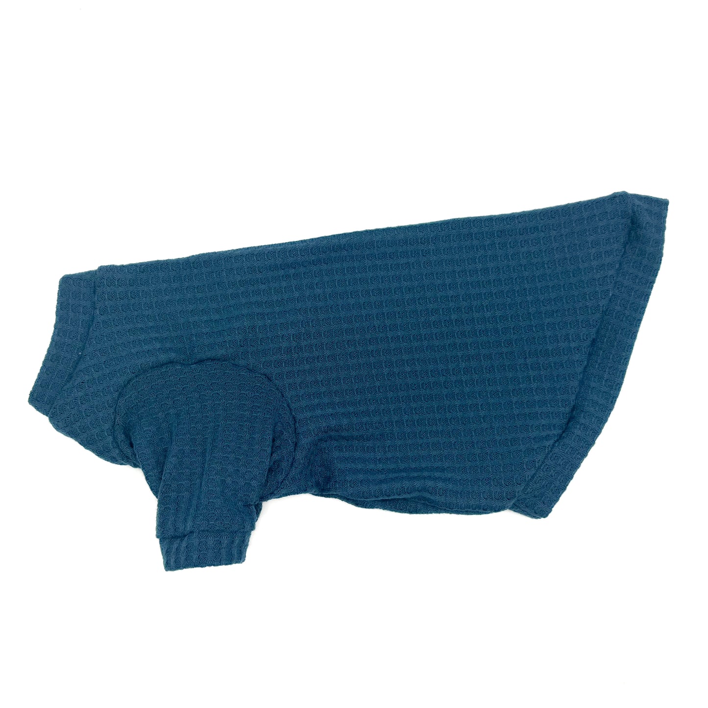 Teal Long Sleeve Waffle Knit Shirt