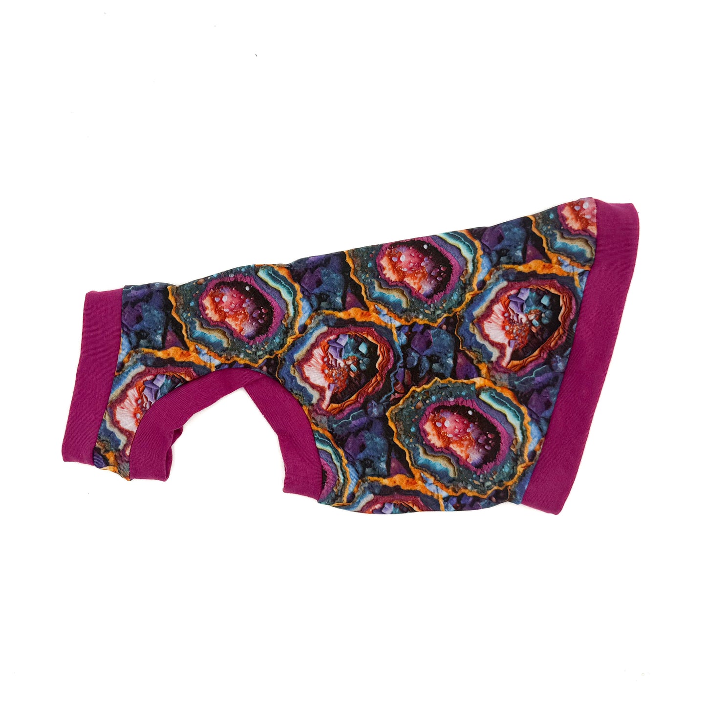 Pink Geodes Bamboo Shirt with One Arm Hole