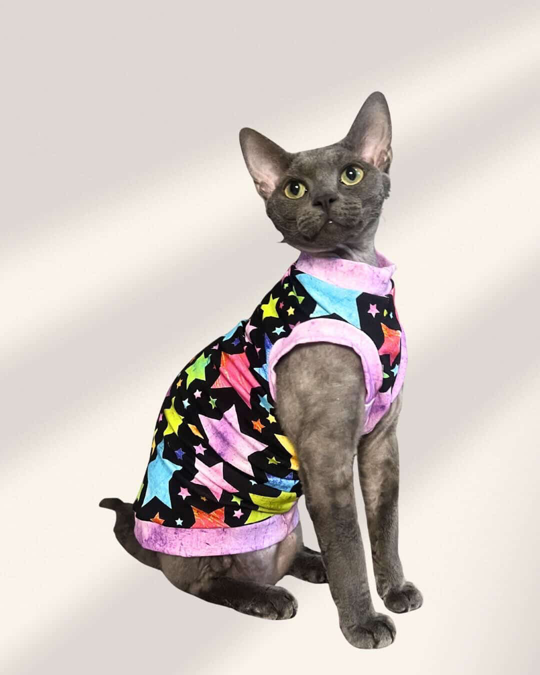 Purple Stars Grunge Everyday Shirt