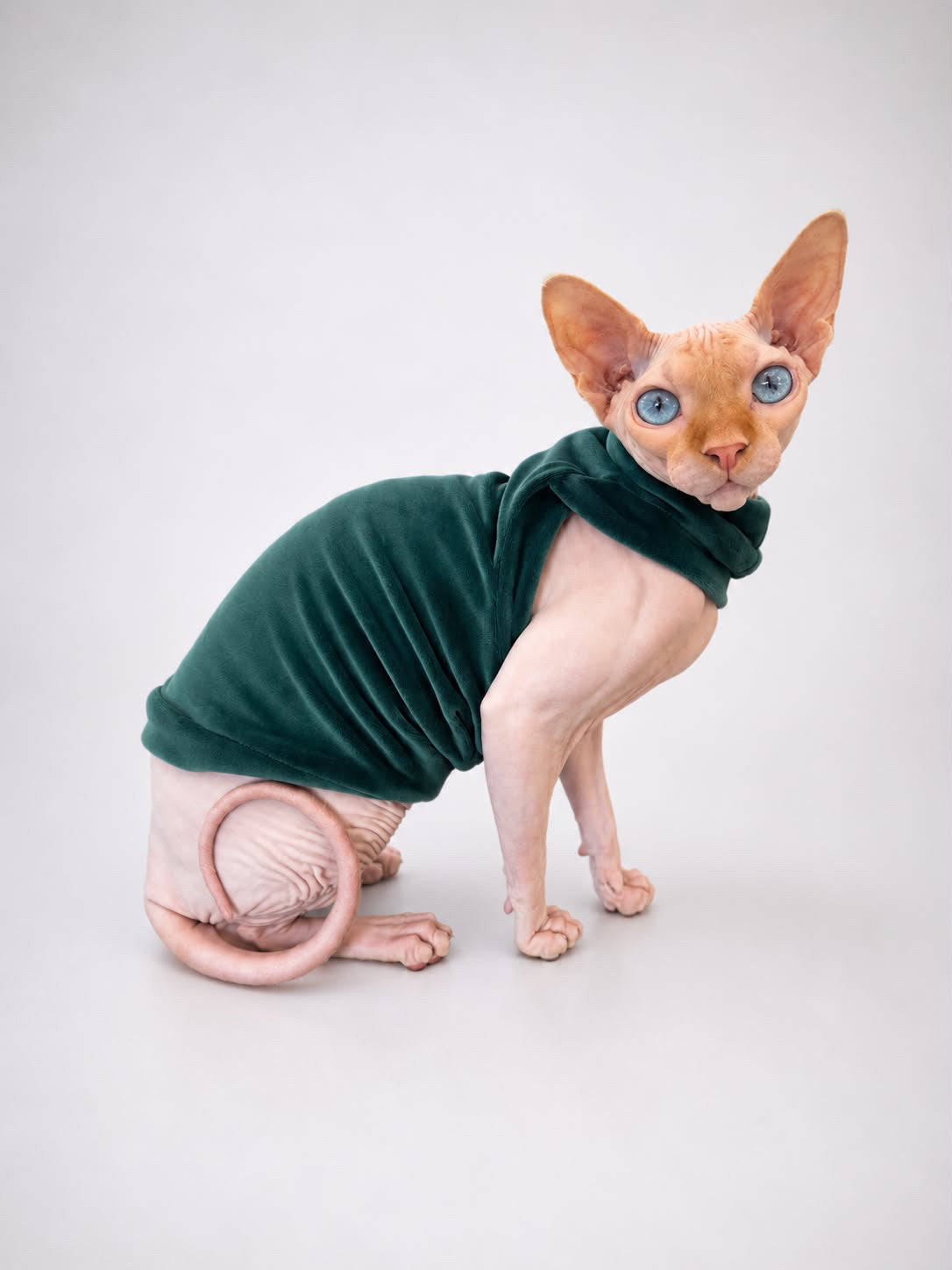 Pine Plush Velvet Shirt with One Arm Hole