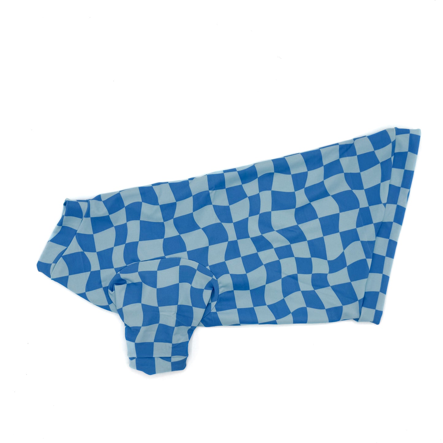 Blue Wavy Checks UV 50+ Long Sleeve Protective Sun Shirt