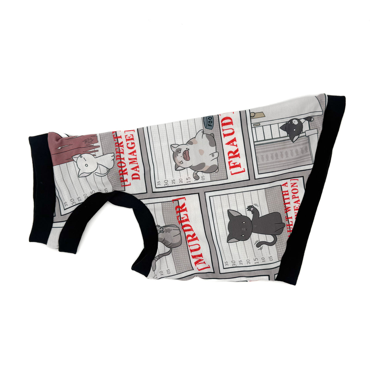 Crime kitties one arm hole shirt