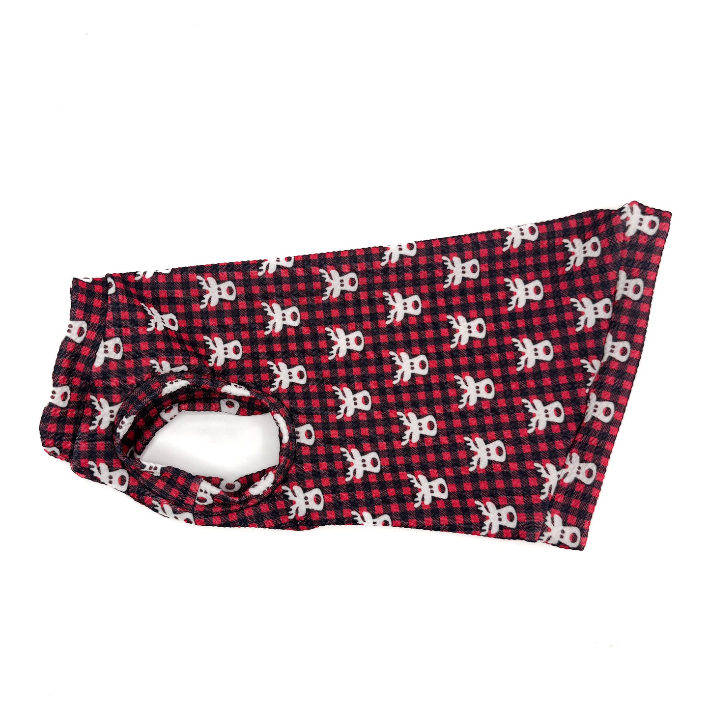 Plaid Nosed Reindeer Textured Shirt