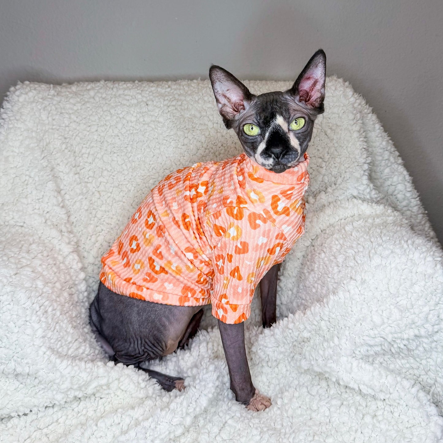 Peachy Prowl Long Sleeve Chunky Ribbed Shirt