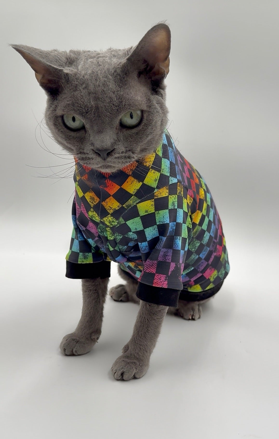 Rainbow Checkers Long Sleeve UV50+ Sun Protection Shirt