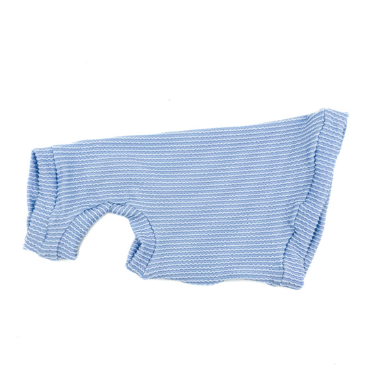 Powder Chunky Ribbed Shirt with One Arm Hole