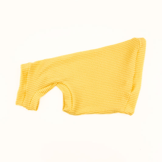 Butter Chunky Ribbed Shirt with One Arm Hole