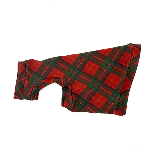 Holly Jolly Plaid Lightweight Sweatshirt with One Arm Hole