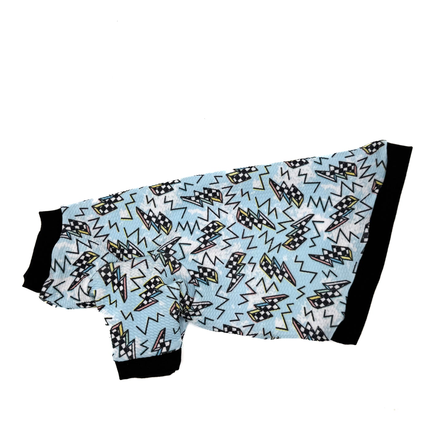 Blue Bolts Long Sleeve Textured Shirt