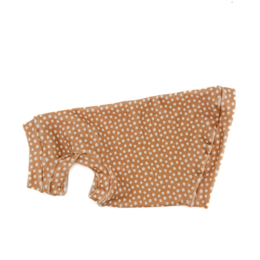 Fawn Plush Velvet Shirt with One Arm Hole