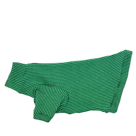 Christmas Green Tutuneck Long Sleeve Chunky Ribbed Shirt