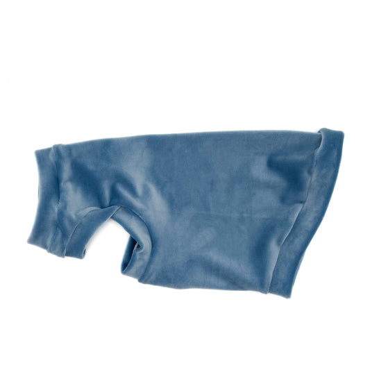 Denim Plush Velvet Shirt with One Arm Hole