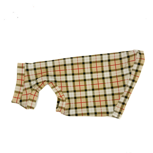 Luxury Plaid Lightweight Sweatshirt with One Arm Hole