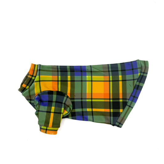Halloween Plaid Long Sleeve Fleece Shirt