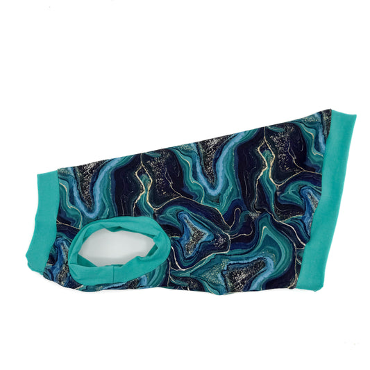 Teal Geodes Bamboo Shirt