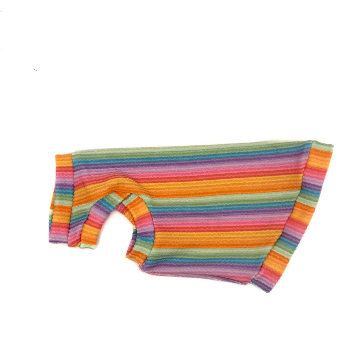 Summer Sherbet Chunky Ribbed Shirt with One Arm Hole