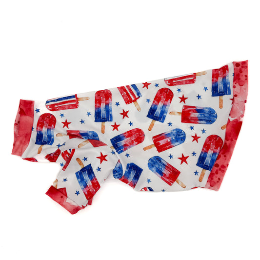Patriotic Popsicles UV 50+ Long Sleeve Sun Shirt