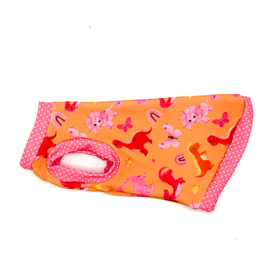 Dino Girl Textured Shirt
