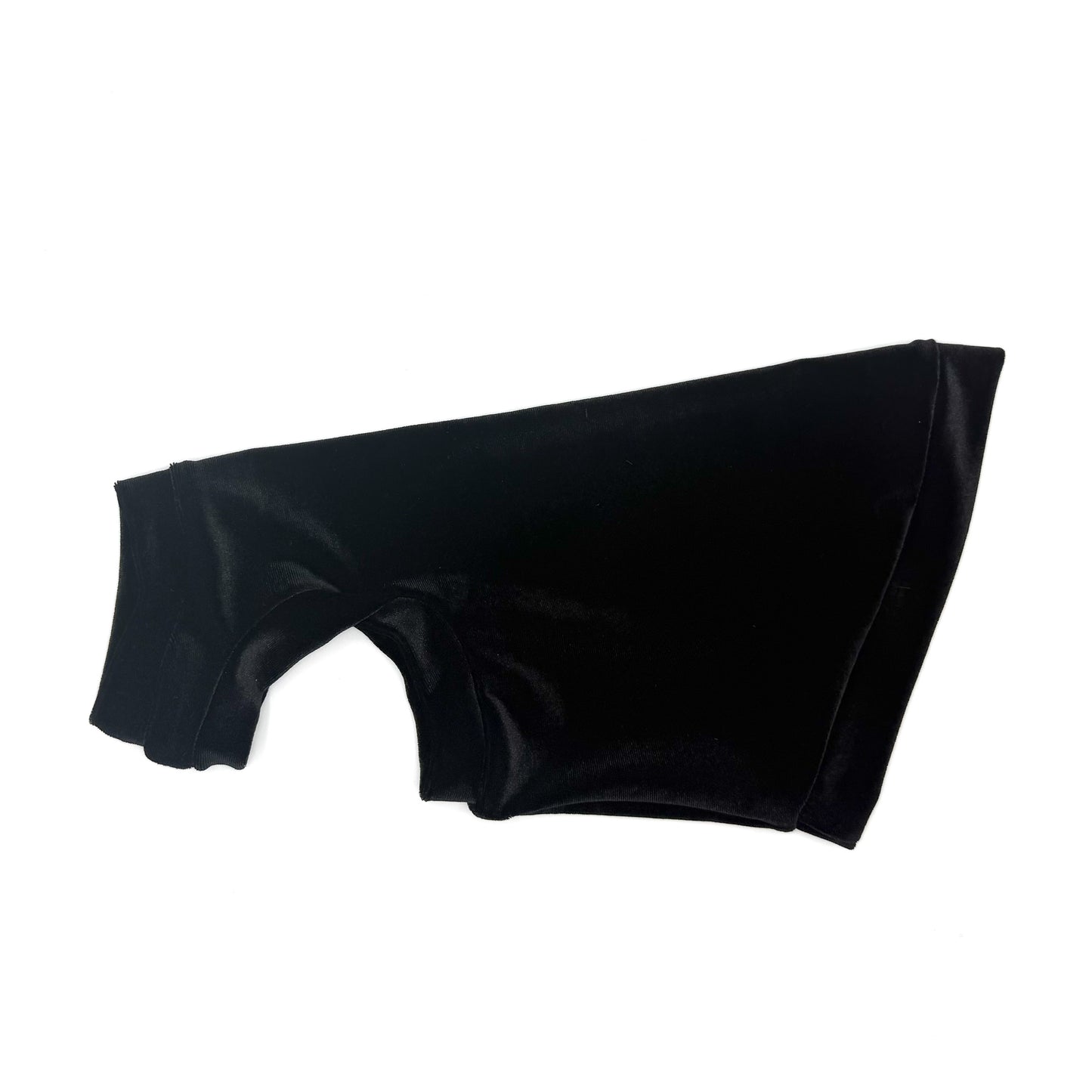 Black Velvet Shirt with One Arm Hole