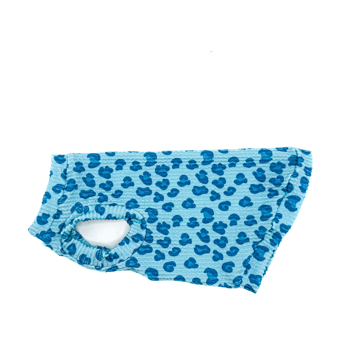 Blue Razz Leopard Chunky Ribbed Shirt