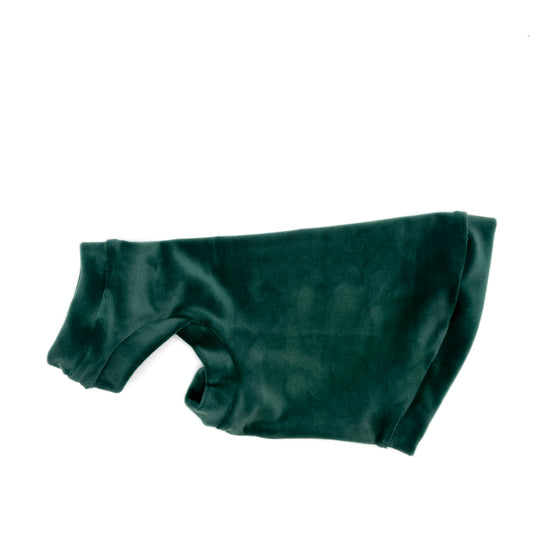 Pine Plush Velvet Shirt with One Arm Hole