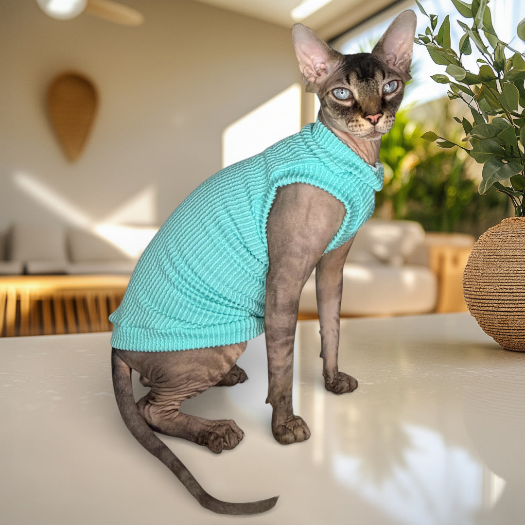 Seafoam Chunky Ribbed Shirt