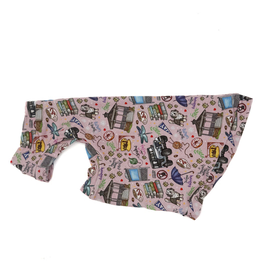 Pink Star Hallows Bamboo Shirt with One Arm Hole