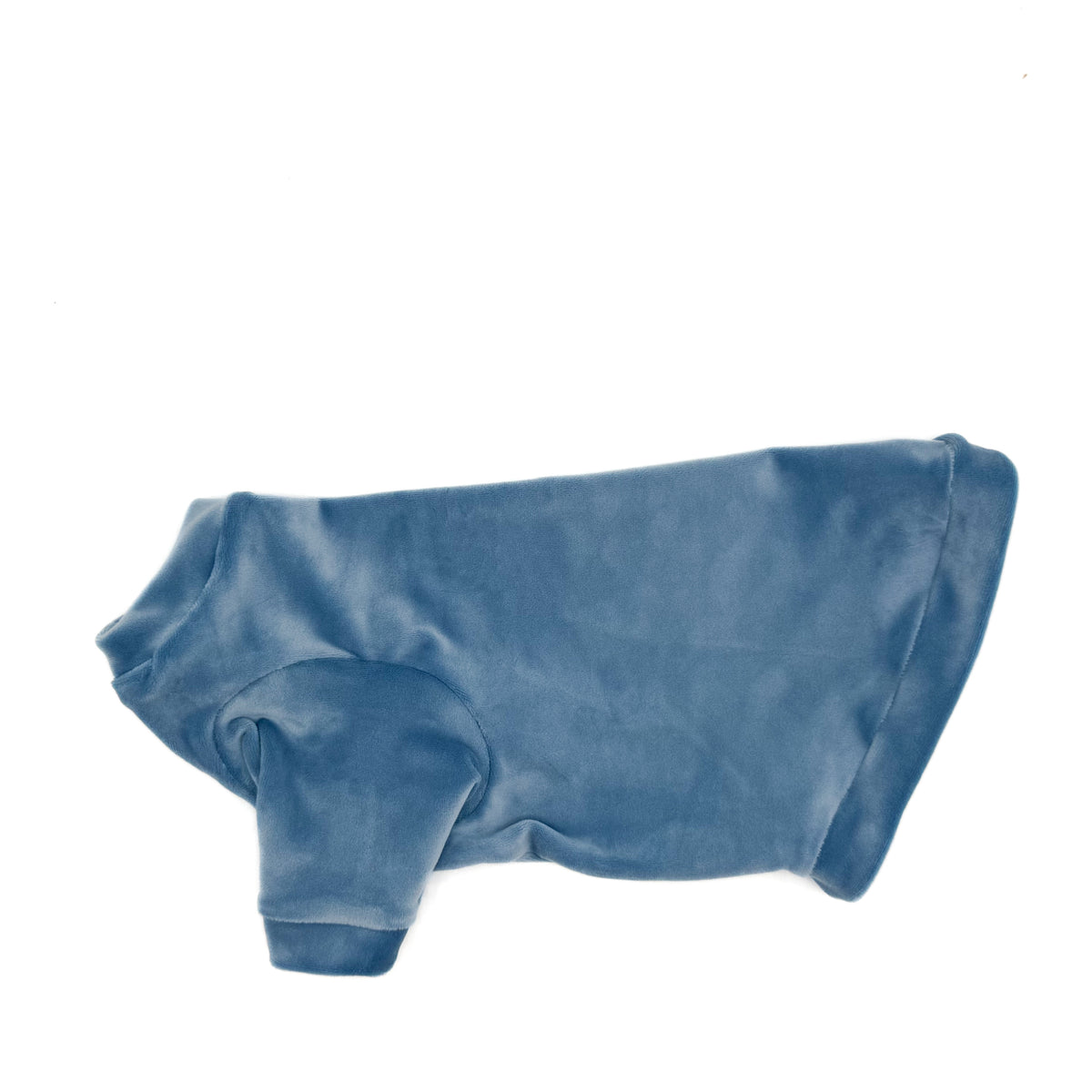 Denim Long Sleeve Plush Velvet Shirt