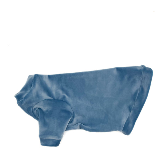 Denim Long Sleeve Plush Velvet Shirt