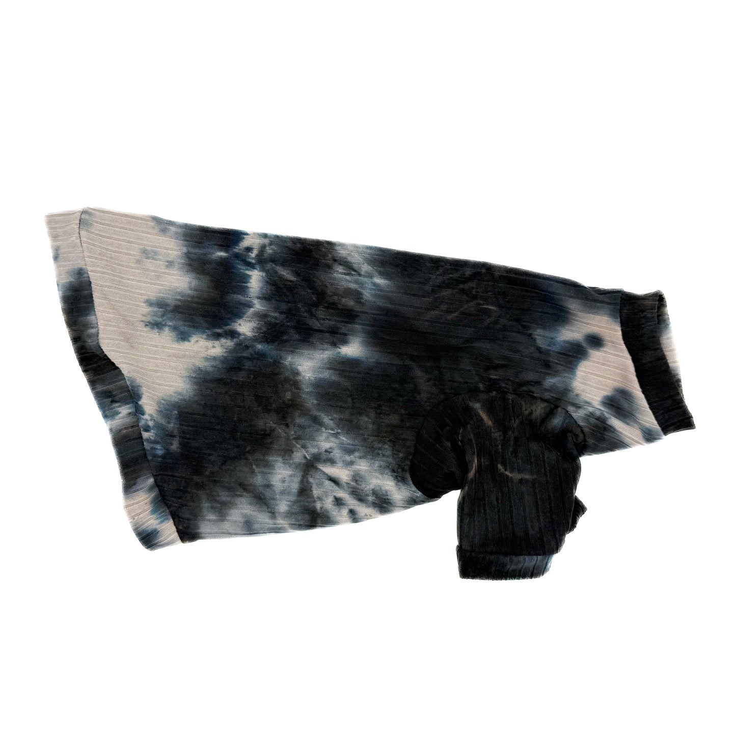 Dark Tie Dye Long Sleeve Ribbed Shirt