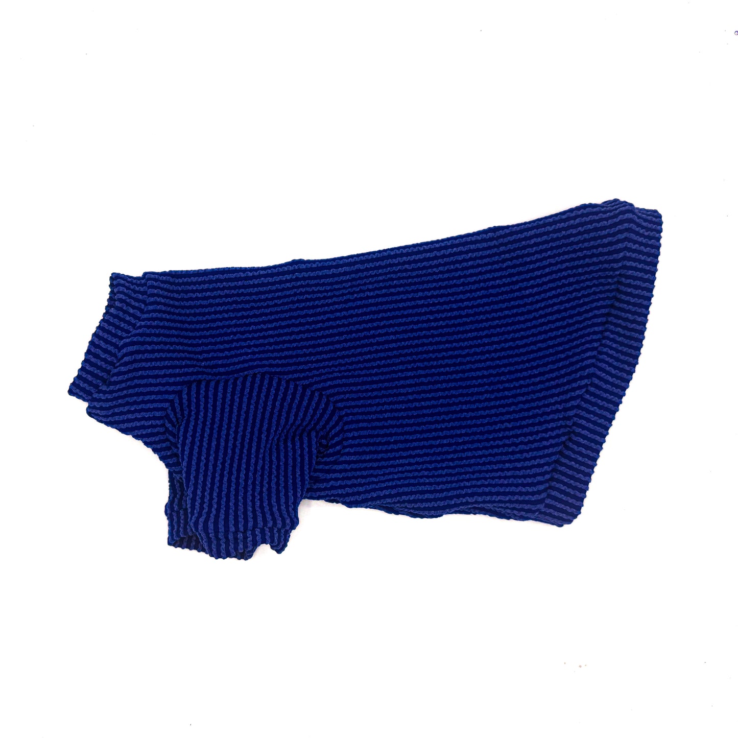 Royal Blue Long Sleeve Chunky Ribbed Shirt