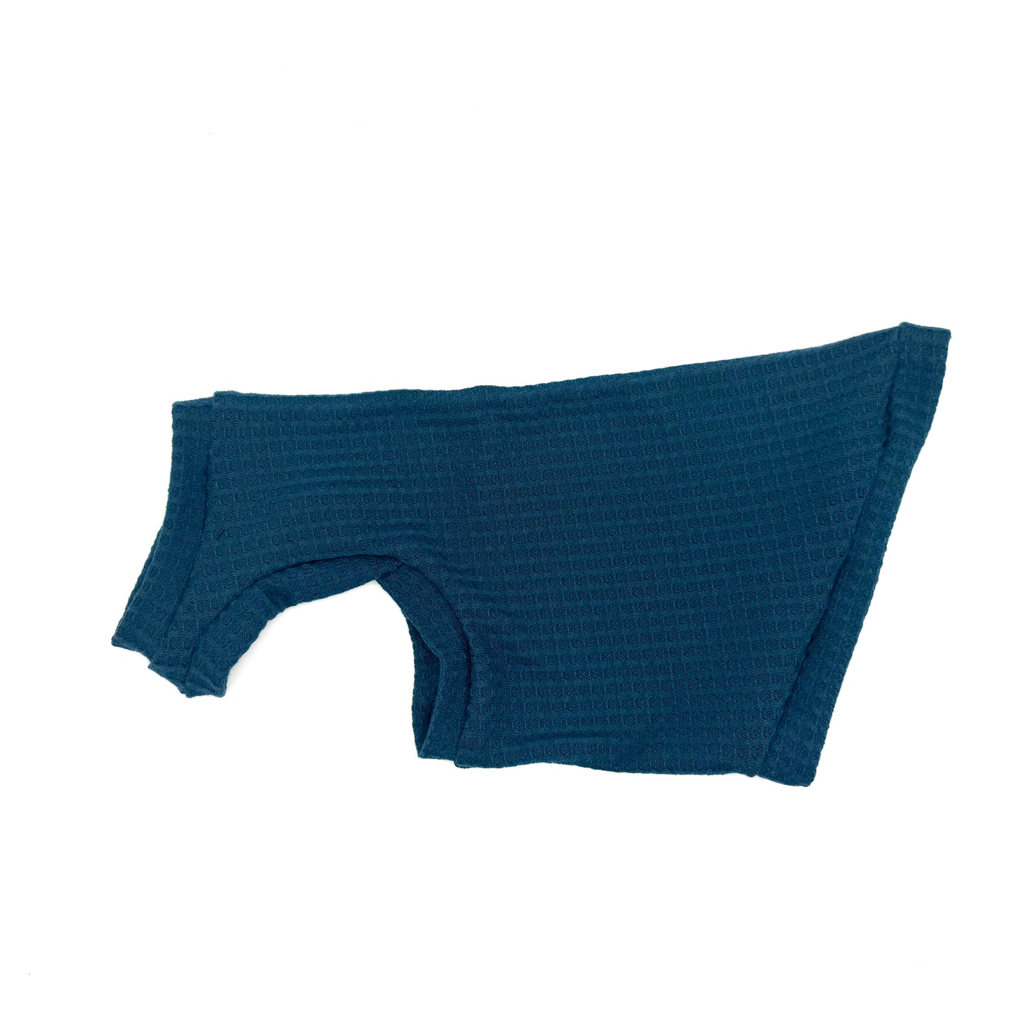 Teal Waffle Knit Shirt with One Arm Hole