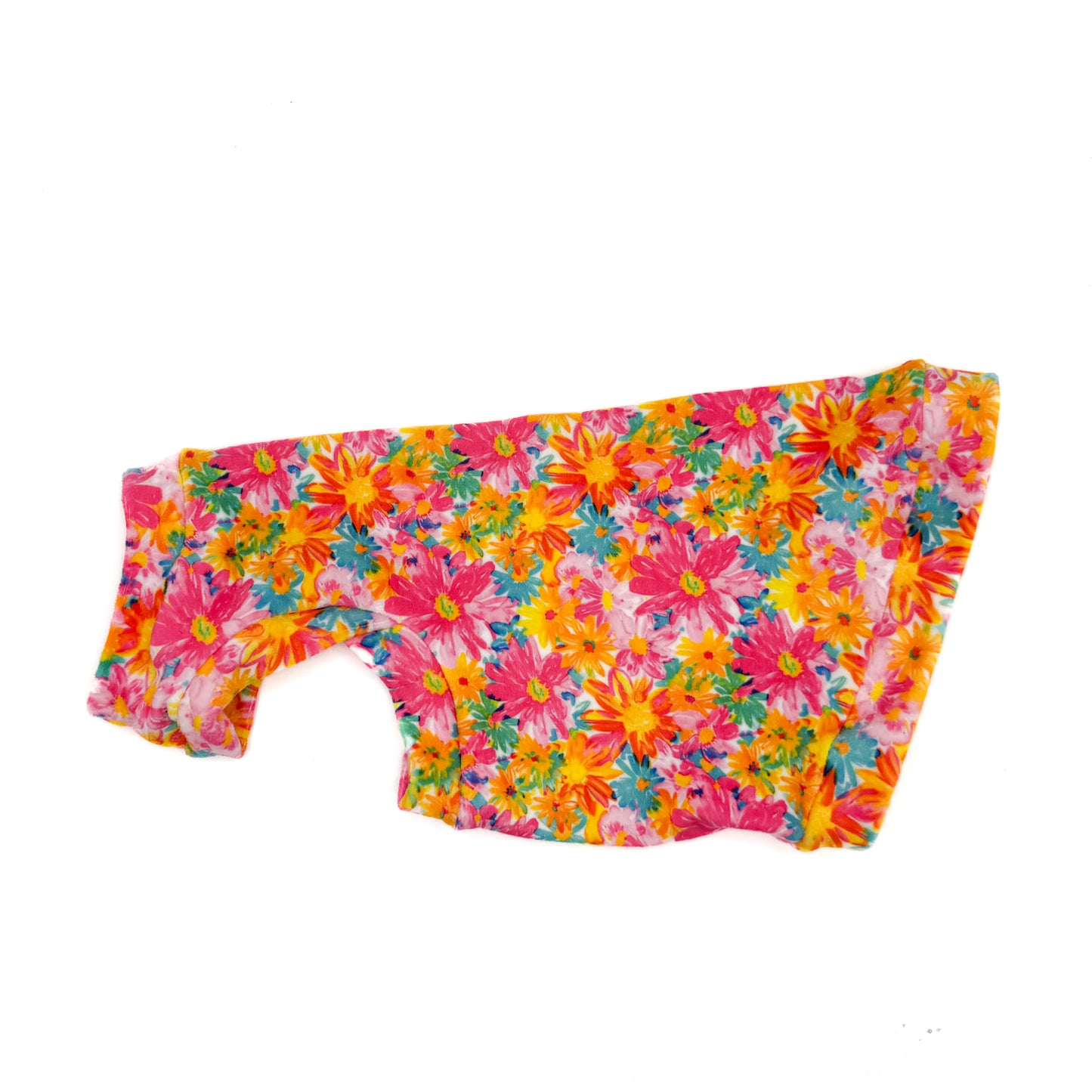 Floral Frenzy Plush Shirt with One Arm Hole