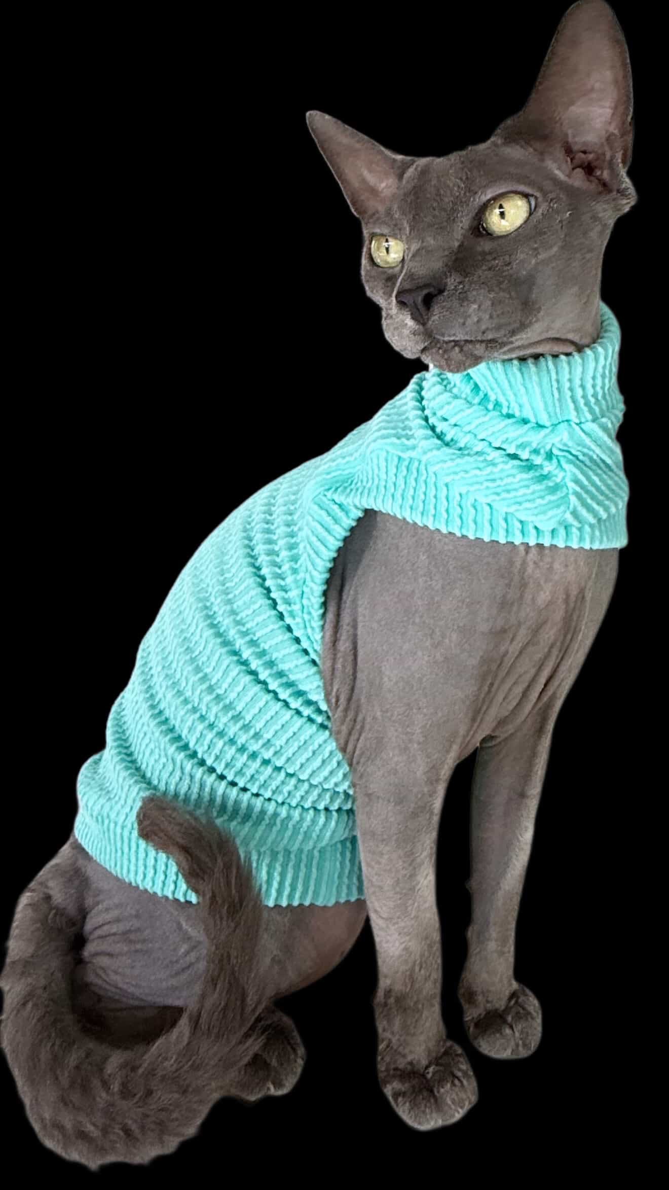 Seafoam Chunky Ribbed Shirt with One Arm Hole