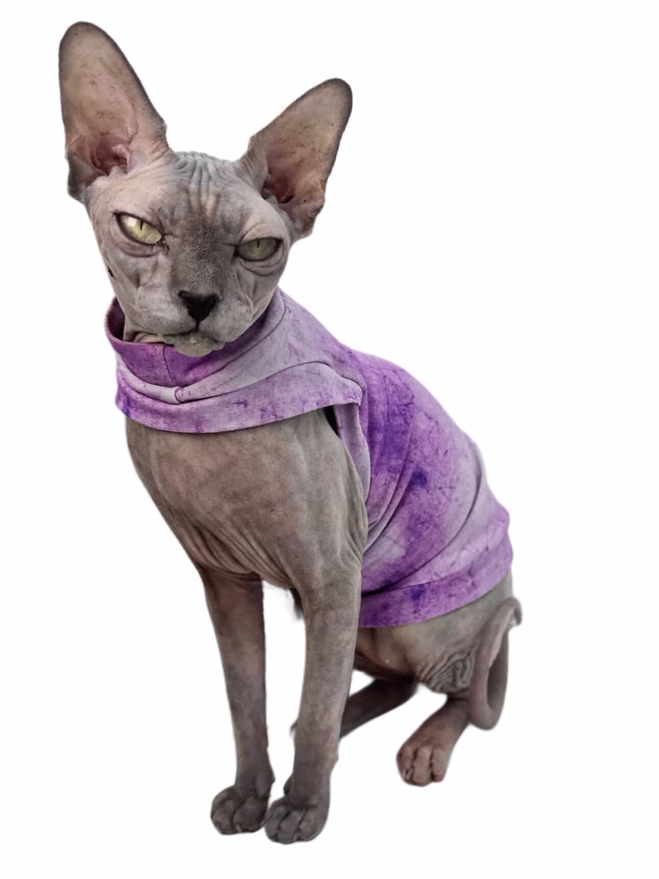 Purple Grunge Everyday Shirt with One Arm Hole