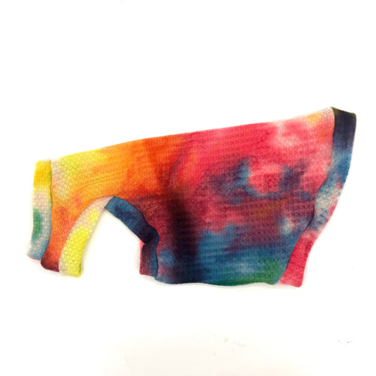 Hippy Kitty Waffle Knit Shirt with One Arm Hole