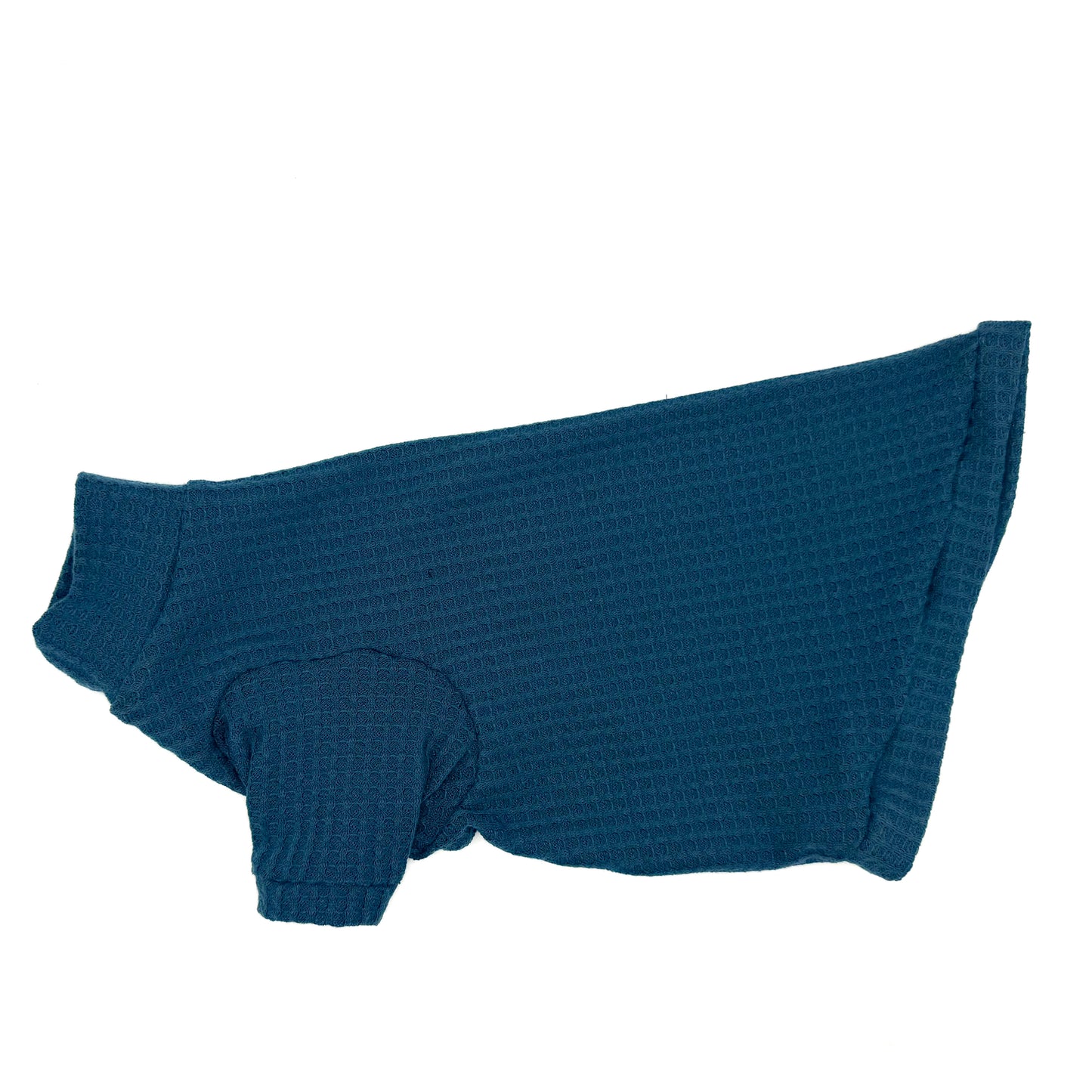 Teal Tutuneck Long Sleeve Waffle Knit Shirt