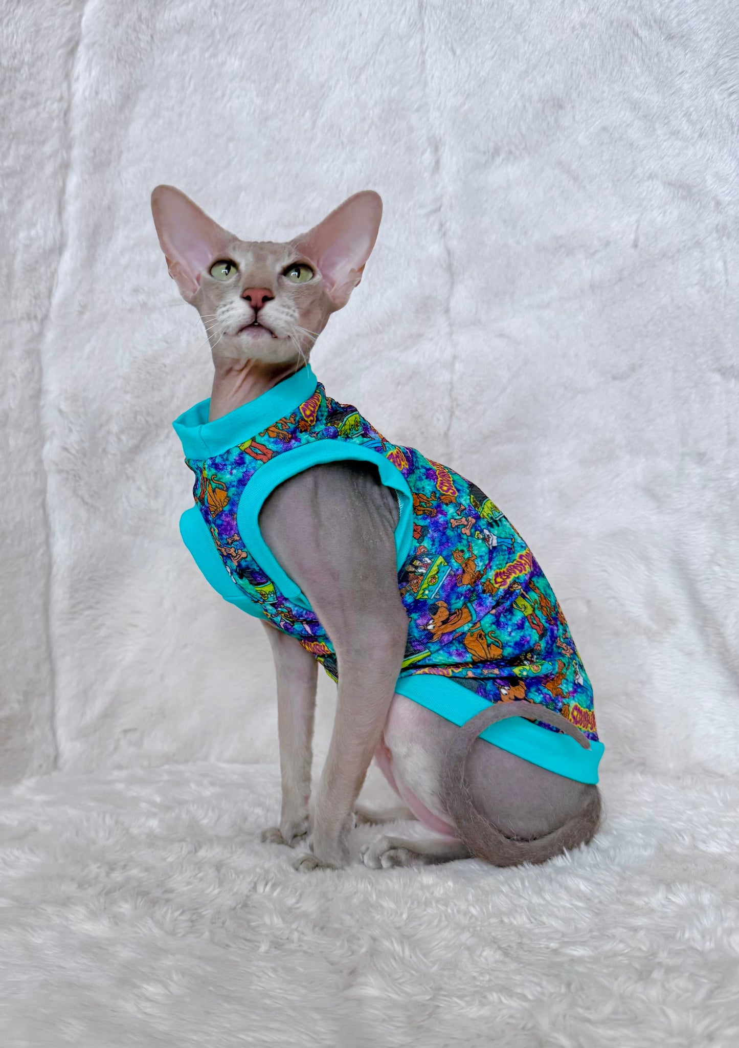 Mystery Meowchine Textured Shirt