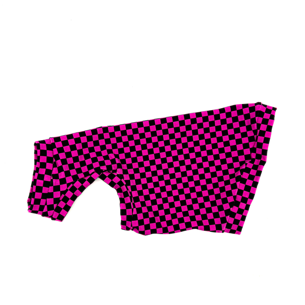 Pink Checkered One Arm Hole Shirt
