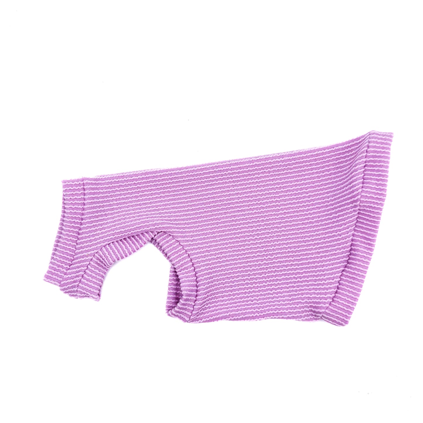 Lavender Chunky Ribbed Shirt with One Arm Hole