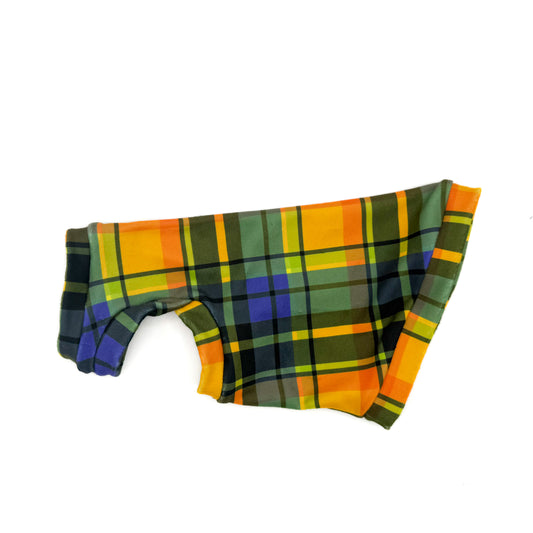 Halloween Plaid Fleece Shirt with One Arm Hole
