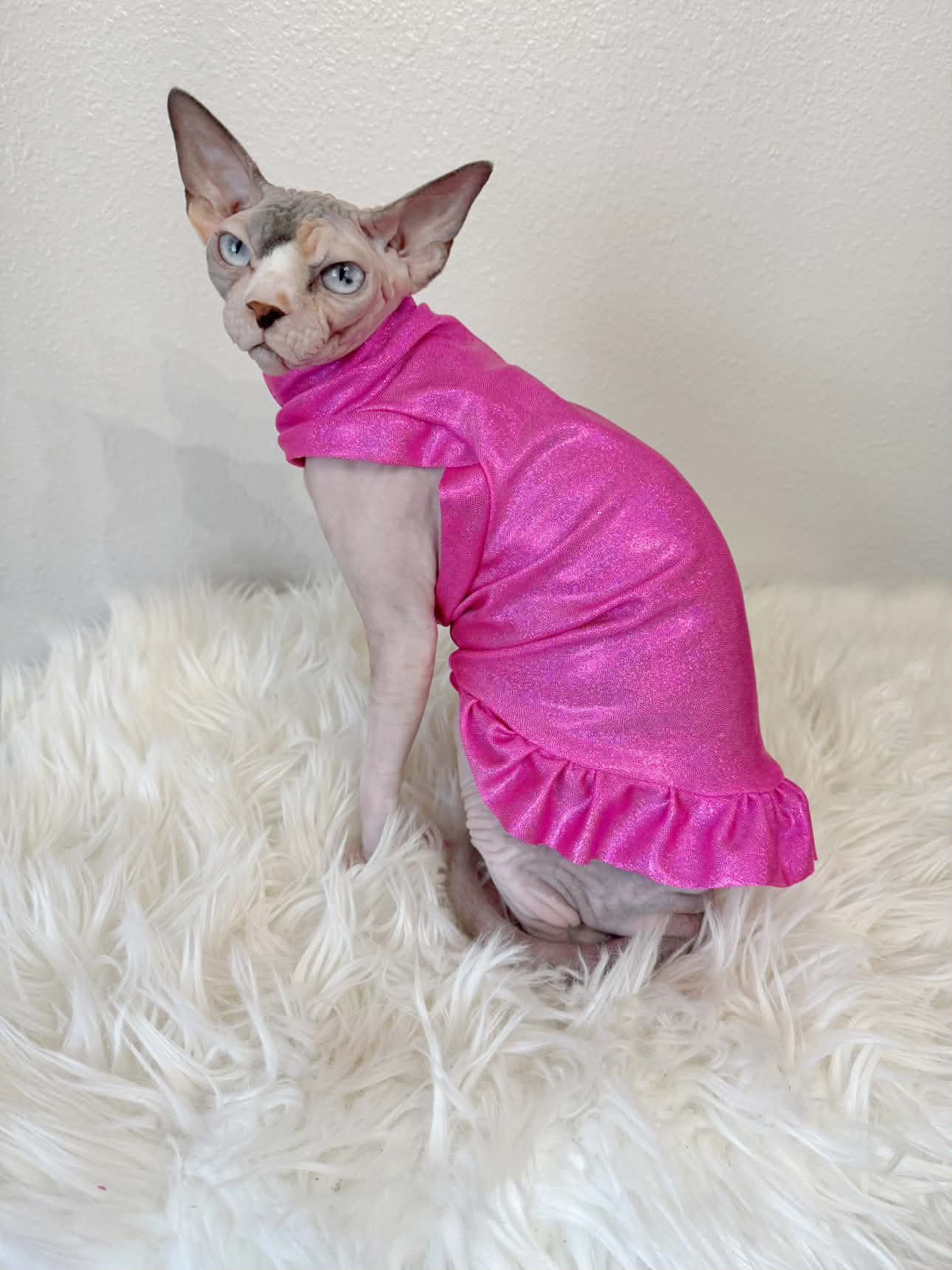 Beach Party Pink Ruffle Butt Fashion Shirt (Both Arm Styles)