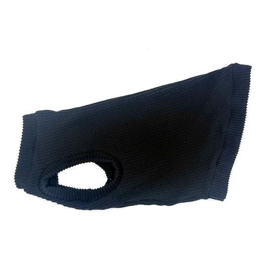 Black Chunky Ribbed Shirt