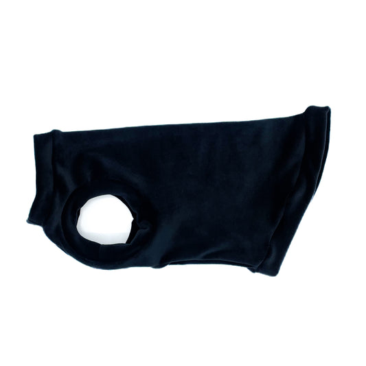 Black Plush Fleece Shirt