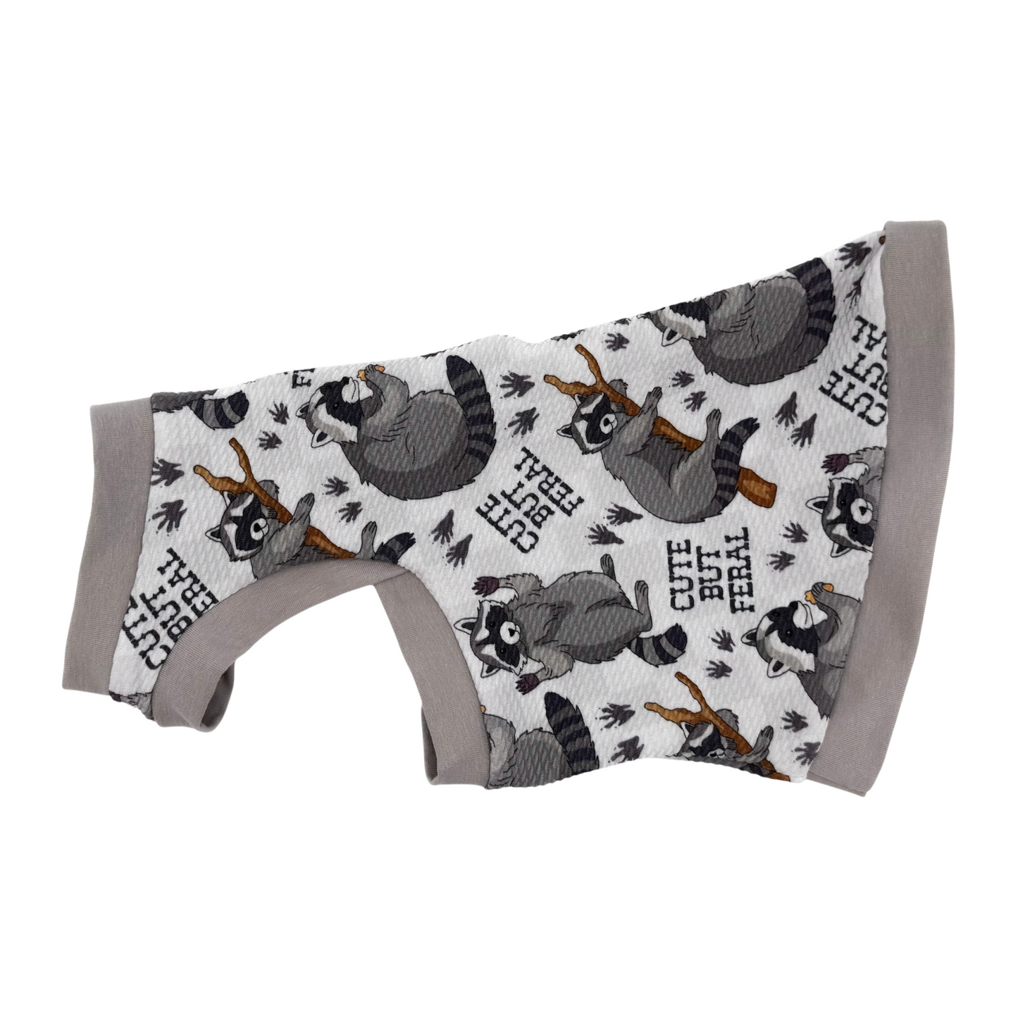 Dorian & Victor's Trash Panda Textured Shirt with One Arm Hole