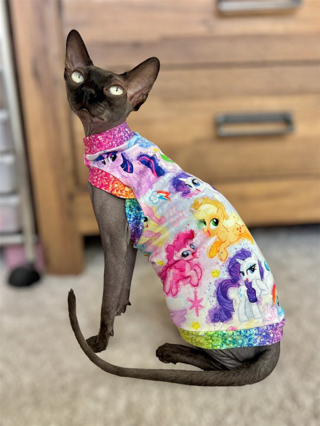 Rainbow Ponies Everyday Shirt with One Arm Hole